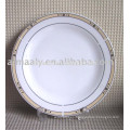 10.5 &quot;plato de porcelana blanca de porcelana blanca